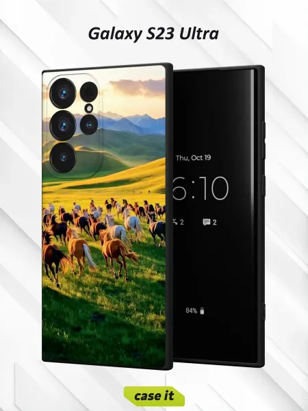 Case it Чехол на Samsung S23 Ultraс принтом Лошади