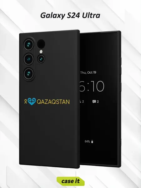 Case it Чехол на Samsung S24 Ultraс принтом Я люблю Казахстан