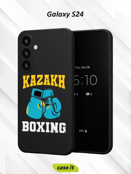 Case it Чехол на Samsung S24с принтом Казахстан бокс