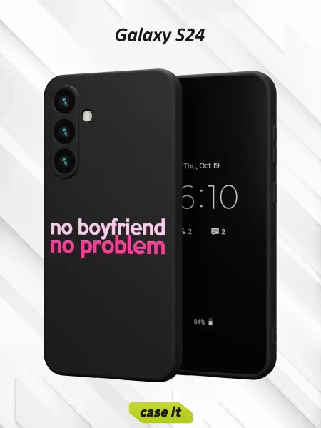 Case it Чехол на Samsung S24с принтом Надпись