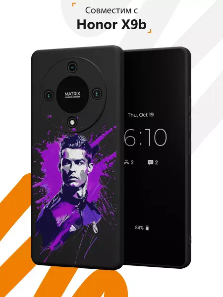 Мобилиус Чехол на Honor X9b с принтом Криштиану Роналду