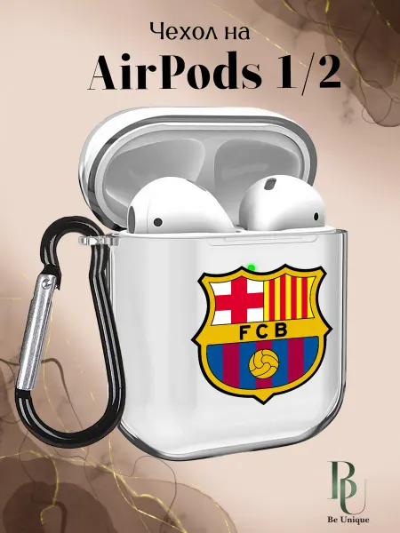 Be Unique Чехол на AirPods 1 и 2 с принтом Barcelona