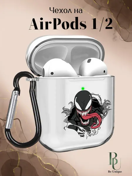 Be Unique Чехол на AirPods 1 и 2 с принтом Веном