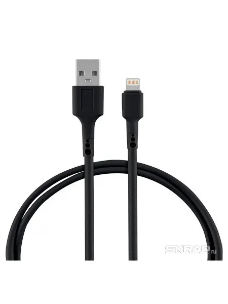 Energy кабель usb-lightning 1 м, черный