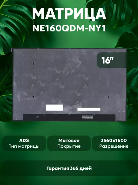 Batme Матрица для ноутбука NE160QDM-NY1 16", матовая