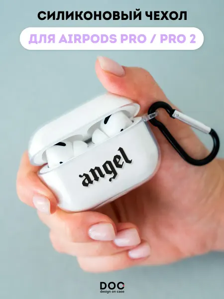 DesignOnCase Чехол на AirPods Pro AirPods Pro 2 с принтом Angel