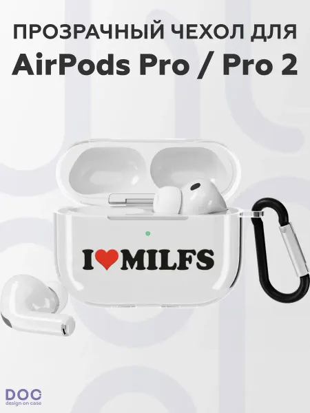 DesignOnCase Чехол на AirPods Pro AirPods Pro 2 с принтом Love