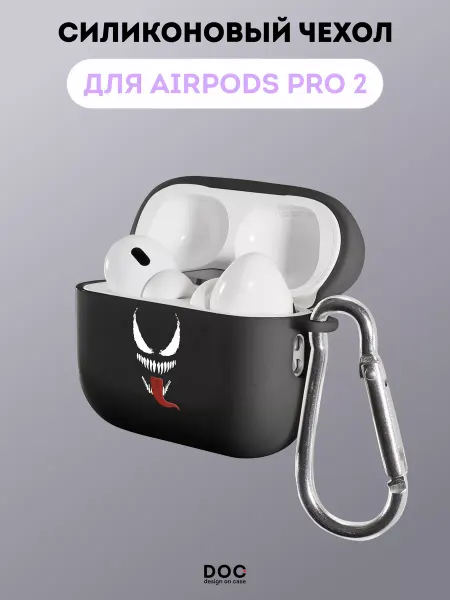 DesignOnCase Чехол на AirPods Pro AirPods Pro 2 матовый с принтом Веном