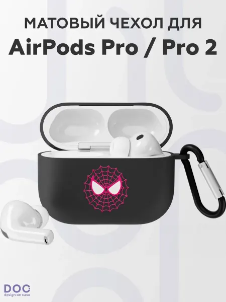 DesignOnCase Чехол на AirPods Pro AirPods Pro 2 с принтом Человек-паук