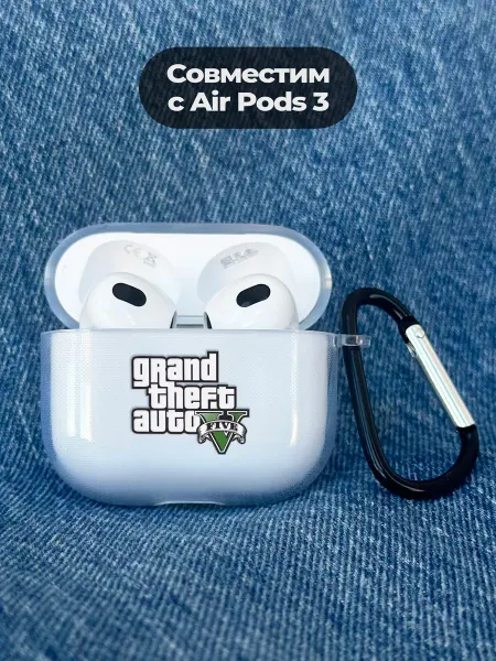 ESSE CASE Чехол на AirPods 3 с принтом GTA