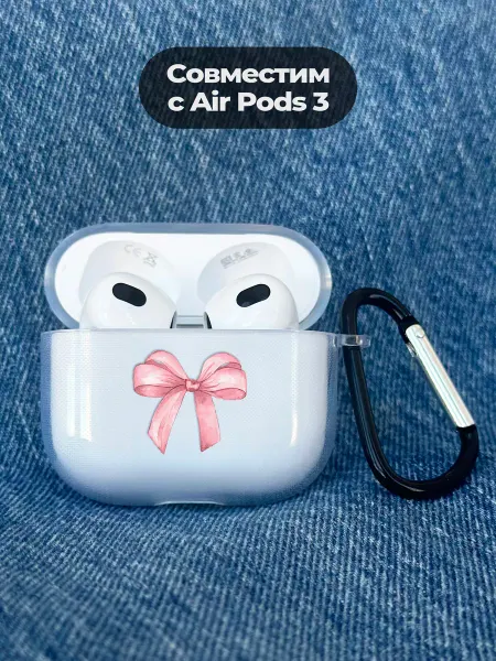 ESSE CASE Чехол на AirPods 3 с принтом Бантик