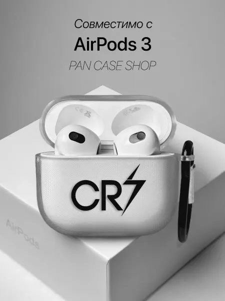 PANCASE Чехол на AirPods 3 с принтом CR7