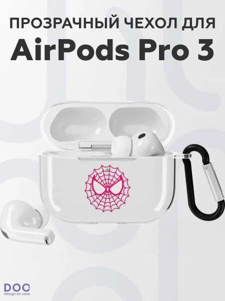 DesignOnCase Чехол на AirPods Pro 3 с принтом Человек-паук