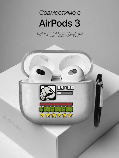 PANCASE Чехол на AirPods 3 с принтом GTA Sanandreas
