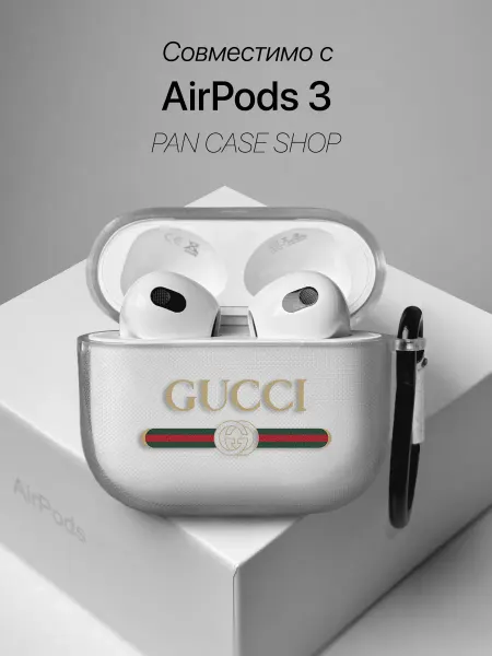 PANCASE Чехол на AirPods 3 с принтом Gucci