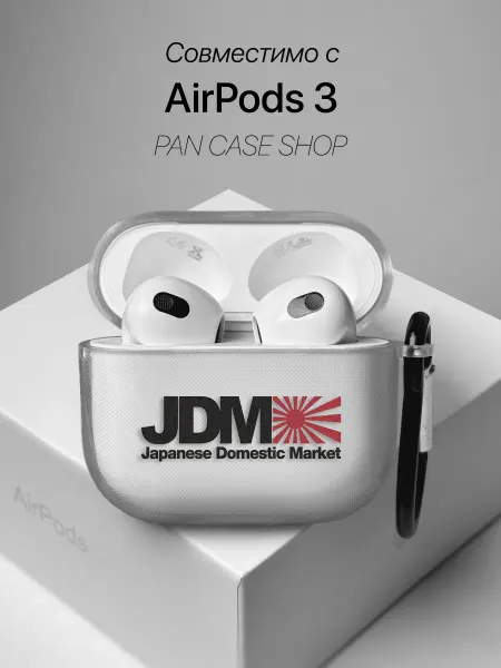 PANCASE Чехол на AirPods 3 с принтом JDM