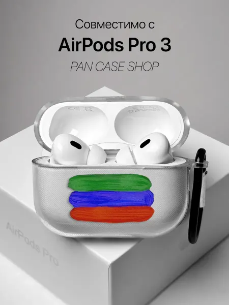PANCASE Чехол на AirPods Pro 3 флаг Дагестана