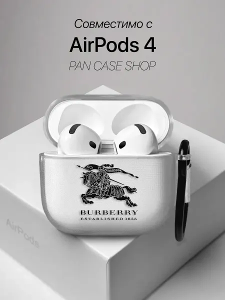 PANCASE Чехол на AirPods 4 с принтом Burberry