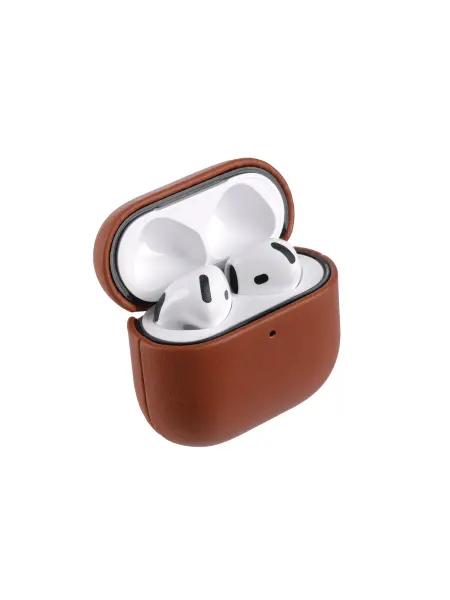 Melkco Кожаный чехол для наушников AirPods 4 - Origin Series