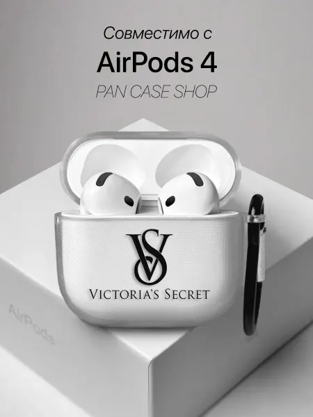 PANCASE Чехол на AirPods 4 с принтом Victoria's Secret