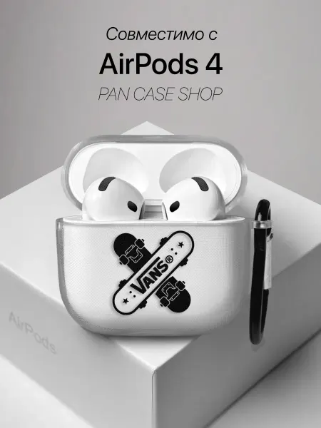 PANCASE Чехол на AirPods 4 с принтом Vans