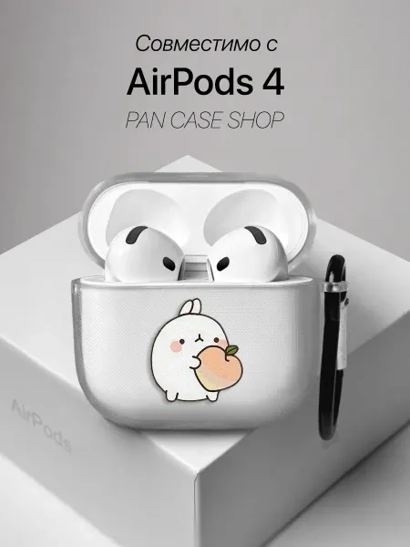 PANCASE Чехол на AirPods 4 с принтом кролик Моланг