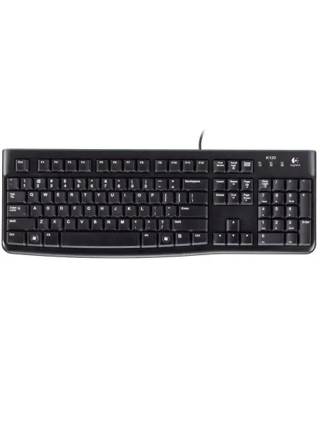 LOGITECH Клавиатура для компьютера проводная Keyboard K120