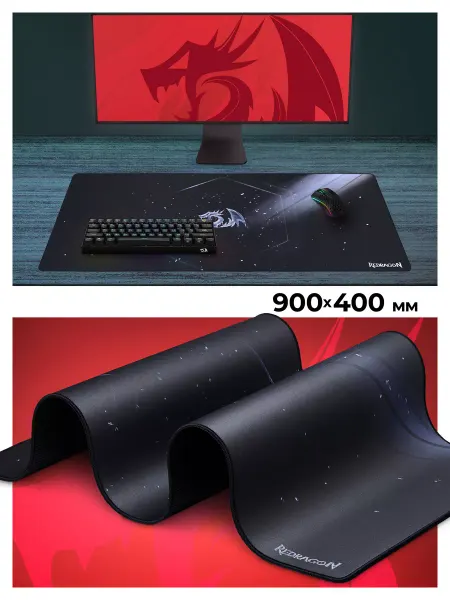 Redragon Игровой коврик для мышки большой Xeon 900*400