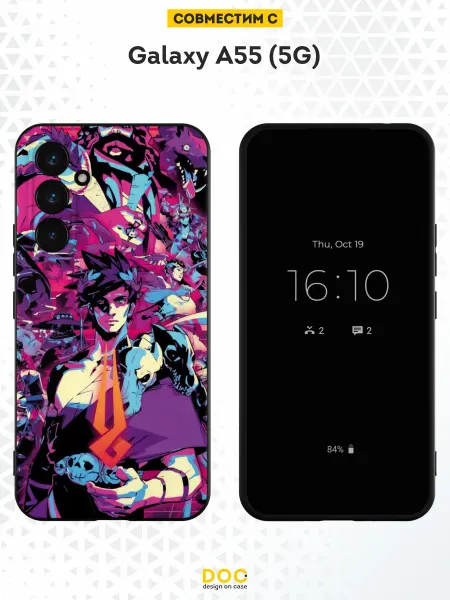 DesignOnCase Чехол на Samsung Galaxy A55 (5G) с принтом Hades