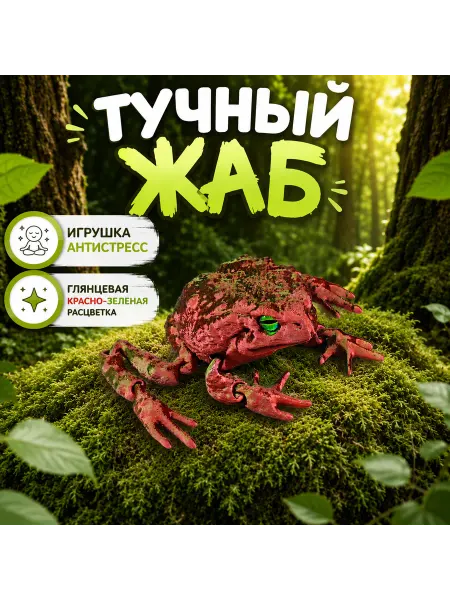 Подвижная игрушка- жабка антистресс