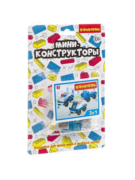 Bondibon Мини-конструктор Полиция, 13,5х20 см (ВВ3241)