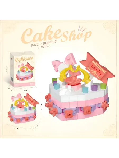 Конструктор 3Д миниблоки CakeShop MZ285