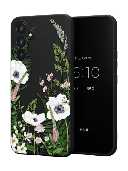 МобиСтиль Чехол на Samsung A55 (5G)с принтом белые анемоны