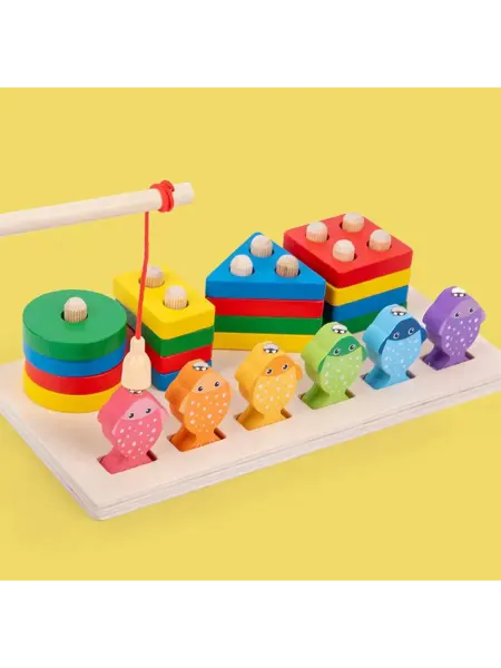 D.Toys Сортер деревянный для малышей развивающий