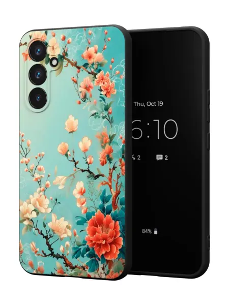 МобиСтиль Чехол на Samsung A55 (5G)с принтом цветущие ветви
