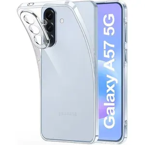 Силиконовый прозрачный чехол с защитой камеры для Samsung Galaxy A57 5G / чехол на самсунг А57
