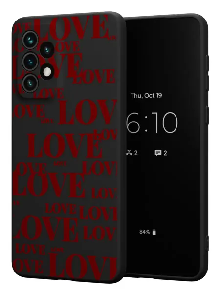 FACTORIA Чехол на Samsung A73 5G с принтом Надпись LOVE