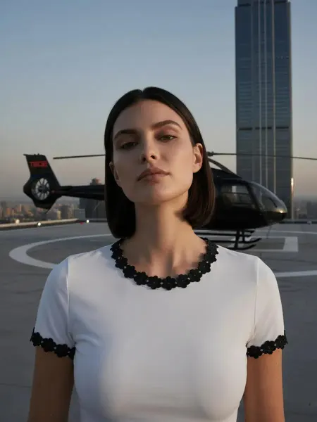 ТВОЕ Футболка приталенная с цветами