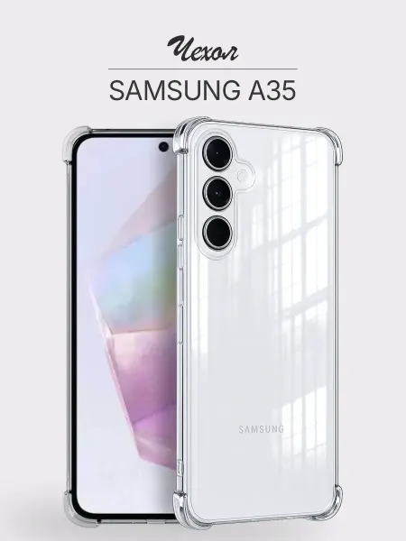 Samsung Чехол А35 5G прозрачный противоударный