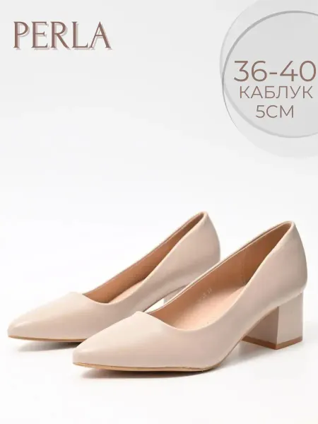 PERLA SHOES Туфли лодочки на каблуке
