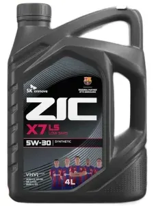 ZIC X7 LS 5W30 5W-30 Масло моторное, Синтетическое, 4 л
