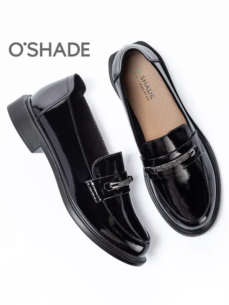 O`SHADE Лоферы черные женские