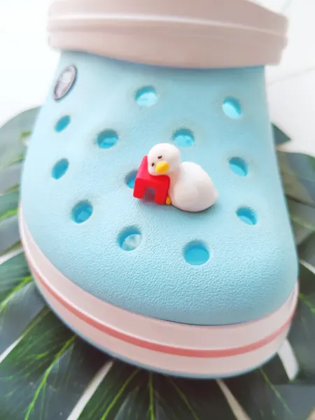 Fun_Jibz Джибитс 3-d гусь утка на Crocs мем