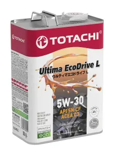 TOTACHI Ultima EcoDrive L 5W-30 Масло моторное, Синтетическое, 4 л