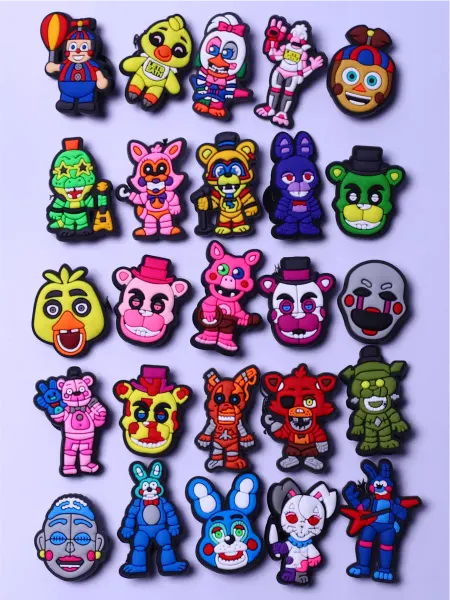 Jibzcharms Jibbitz набор джибитсы на crocs и сабо FNAF с Фредди