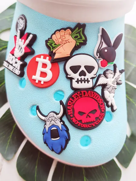 Fun_Jibz Джибитсы на Crocs для мужчин крутые клипсы деньги рок