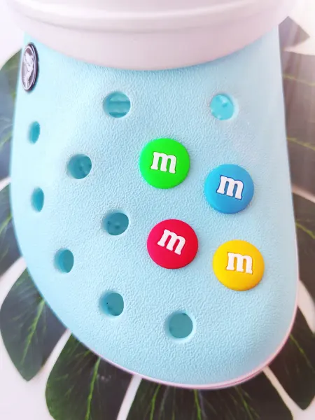 Fun_Jibz Джибитс для crocs M&M конфеты 4 шт яркие