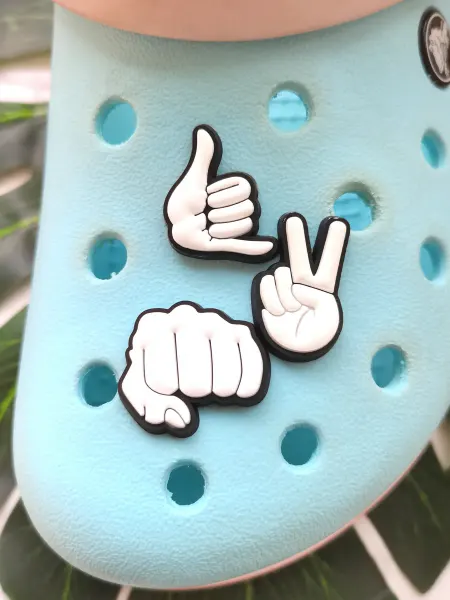 Fun_Jibz Джибитсы крутые мужские для crocs кулак