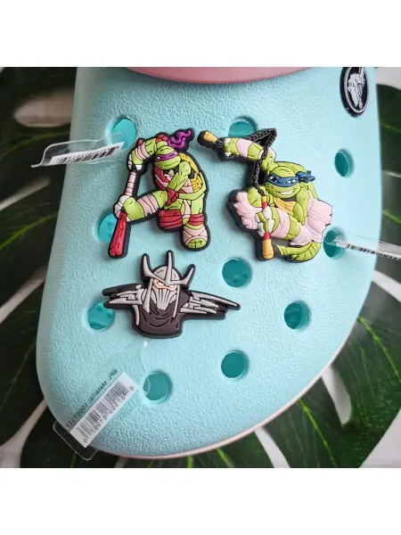 Fun_Jibz Джибитсы черепашки ниндзя на Crocs для мальчиков