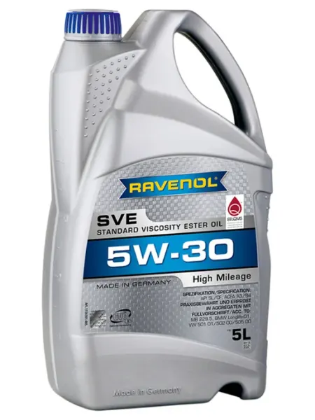 RAVENOL Моторное масло SVE 5W-30 для автомобилей с большим пробегом